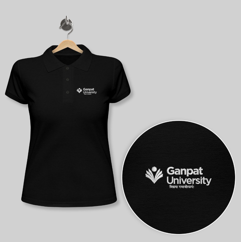 Women's Embroidered Polo T-Shirts(White)